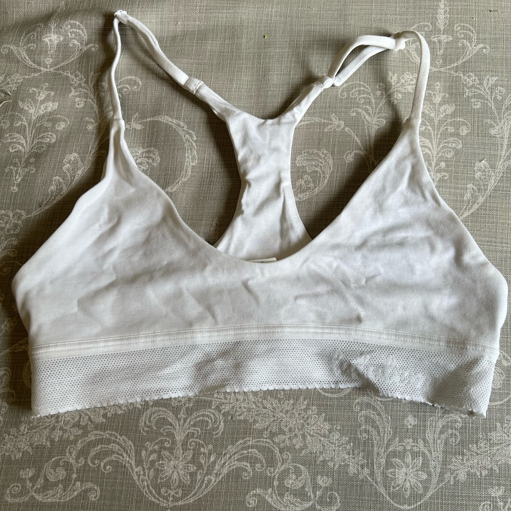 Lululemon Athletica White Comfort Bra Intimates